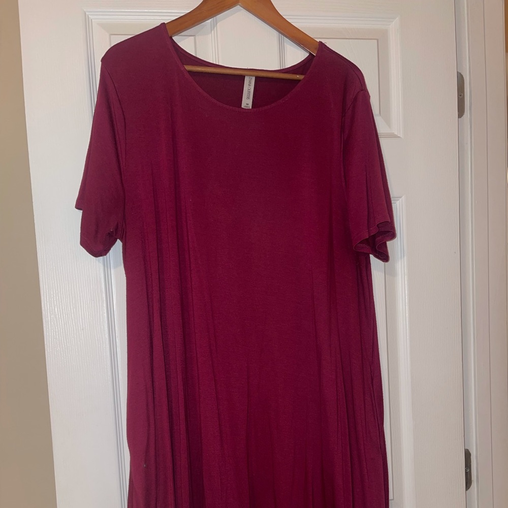 Ruby medium length short sleeve dress